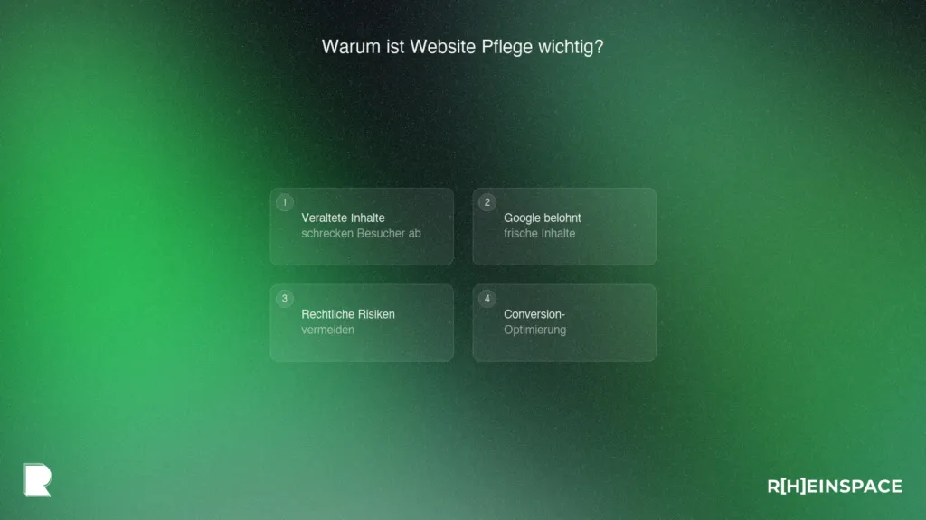 Website Pflege Vorteile