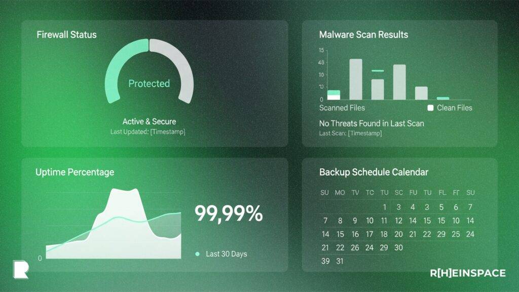Wartung WordPress Dashboard