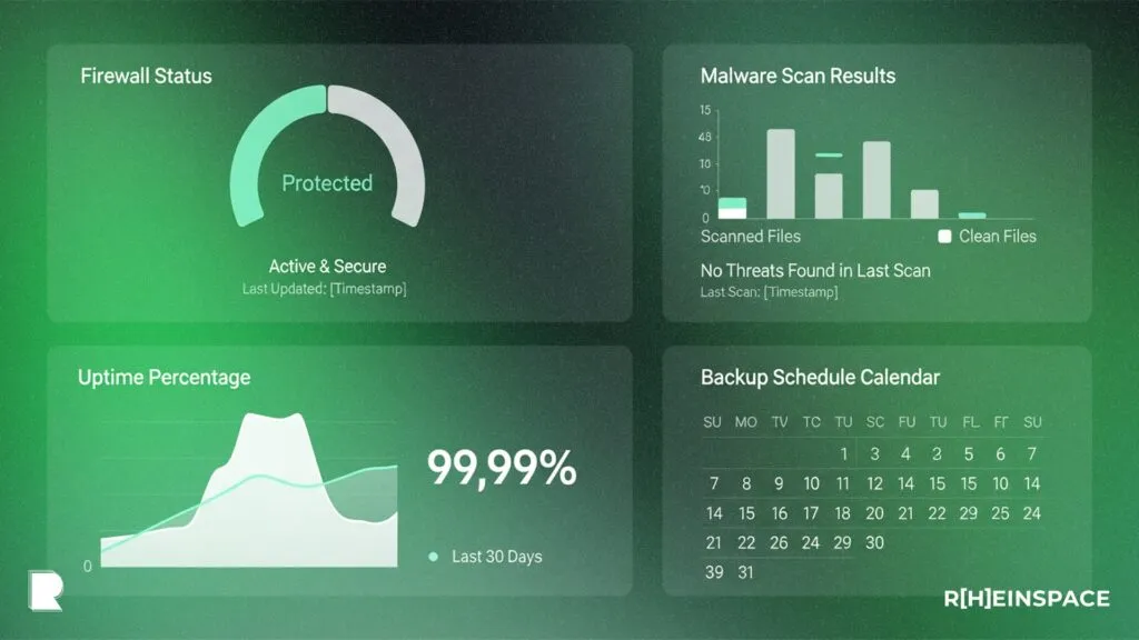 Wartung WordPress Dashboard