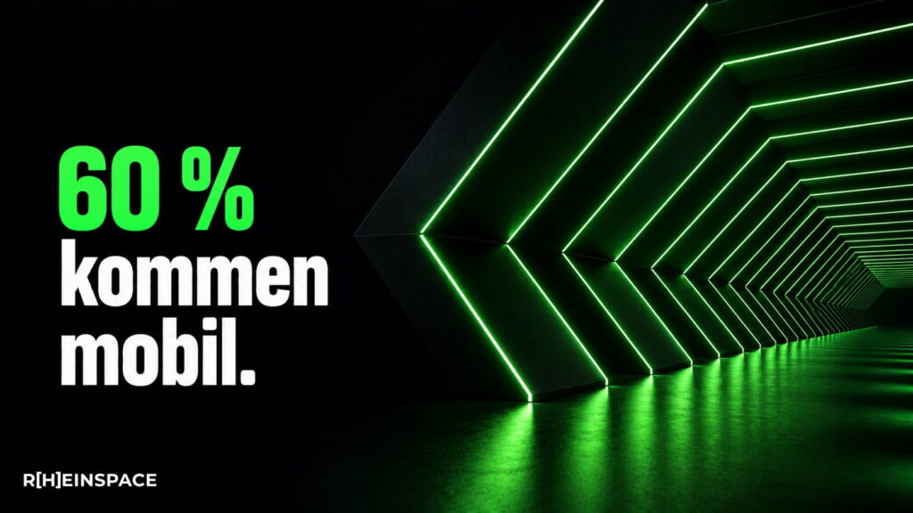 Responsive Webdesign 60% kommen Mobil
