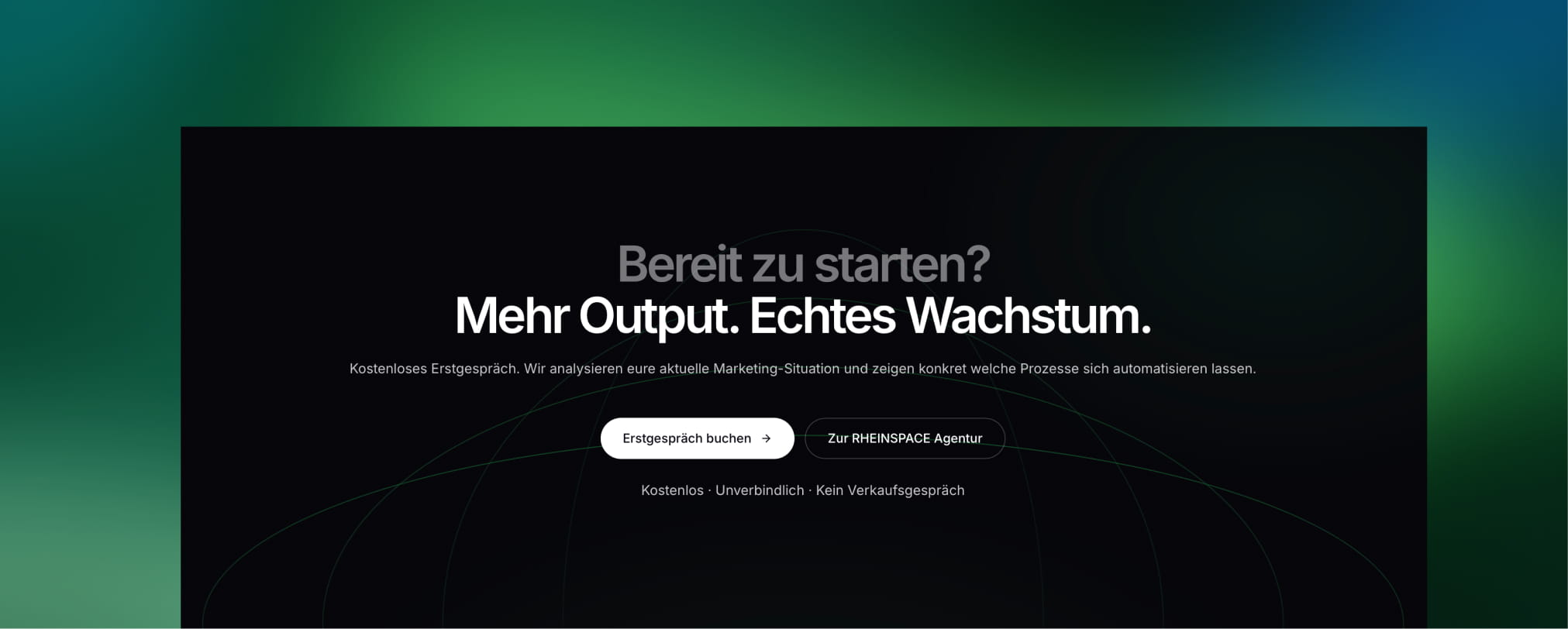 Landingpage Aufbau CTA