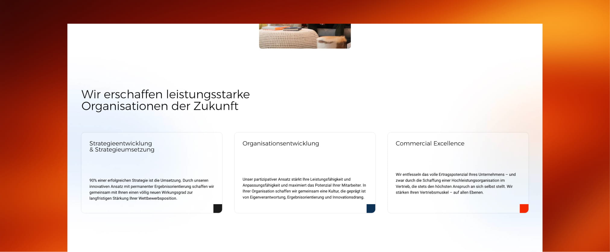 Aufbau Landinpage Lösung